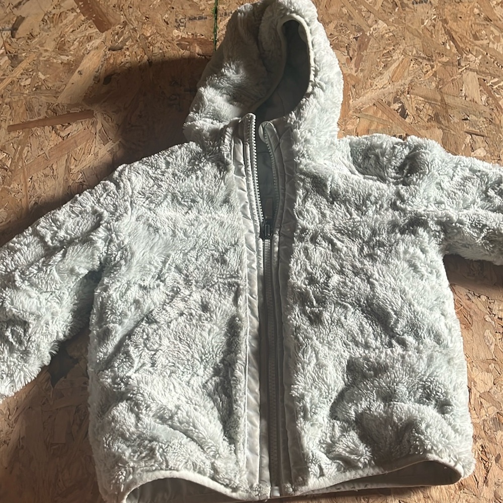 Toddler reversible north face winter coat